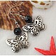 Dangle Butterfly Earrings US-EJEW-JE00214-09-1
