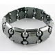 Valentines Gifts for Boyfriend Stretchy Magnetic Synthetic Hematite Bracelet US-IMB003-2