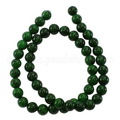 Dyed Natural Yellow Jade Beads US-JBR10mm-14-1