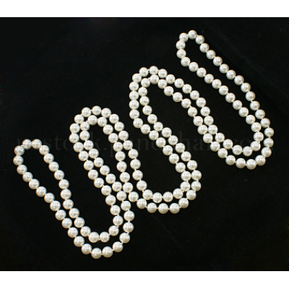 Glass Pearl Beaded Necklaces US-N193-39-1
