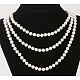 Glass Pearl Beaded Necklaces US-N193-39-2