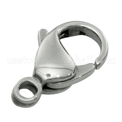 316 Surgical Stainless Steel Lobster Claw Clasps US-STAS-316-FL15A-1