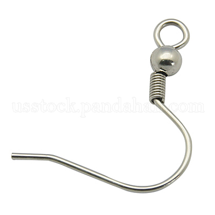 304 Stainless Steel Earring Hooks US-STAS-H011-1
