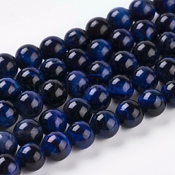 Natural Blue Tiger Eye Beads Strands US-X-G-G099-6mm-13
