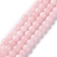 Natural White Jade Imitation Pink Opal Beads Strands US-G-I299-F05-6mm-1