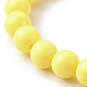Opaque Acrylic Beads Stretch Bracelet for Kid US-BJEW-JB06586-6