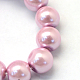 Baking Painted Pearlized Glass Pearl Round Bead Strands US-HY-Q003-6mm-47-3