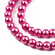 Baking Painted Pearlized Glass Pearl Round Bead Strands US-HY-Q003-6mm-10-2