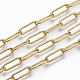 304 Stainless Steel Textured Paperclip Chains US-CHS-S006-JN954-2-4