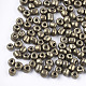 Plated Glass Seed Beads US-SEED-Q025-5mm-B08-2