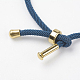 Cotton Twisted Cord Bracelet Making US-MAK-L012-07-2