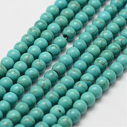 Synthetic Howlite Bead Strand US-G-P228-04-4mm