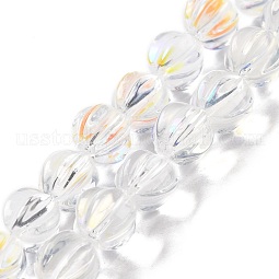 Transparent Glass Beads Strands US-GLAA-F114-02A-10