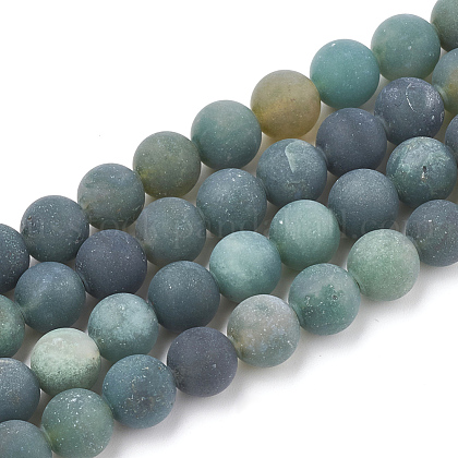 Natural Moss Agate Beads Strands US-G-T106-018-1