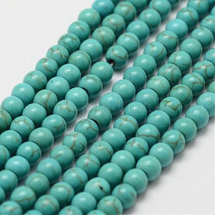 Synthetic Howlite Bead Strand US-G-P228-04-4mm-1
