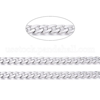 304 Stainless Steel Cuban Link Chains US-CHS-D032-02P-1