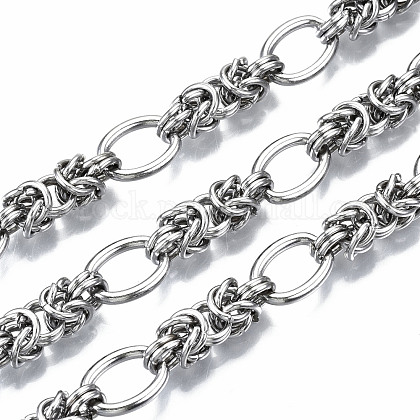 304 Stainless Steel Byzantine Chains US-CHS-S008-006P-1