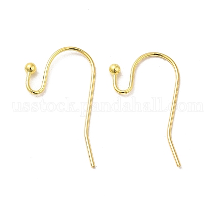 Golden Color Brass Hook Ear Wire US-X-J0JQN-G-1