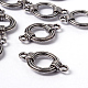 Antique Silver Tibetan Style Ring Links connectors US-X-EA9823Y-NF-2