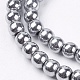 Non-Magnetic Synthetic Hematite Beads Strands US-X-G-S096-6mm-3-3