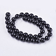Natural Black Onyx Beads Strands US-G-H1567-10MM-2