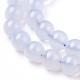Round Natural Blue Lace Agate Bead Strands US-G-F289-27-6mm-5