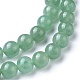 Natural Green Aventurine Beads Strands US-GSR024-3