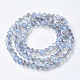 Electroplate Glass Beads Strands US-EGLA-A034-J10mm-F03-2
