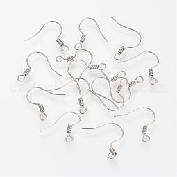 304 Stainless Steel Earring Hooks US-STAS-S066-10