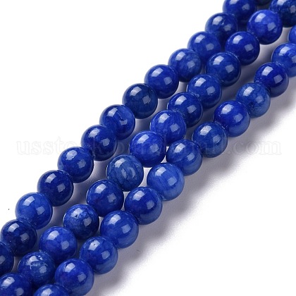 Natural Mashan Jade Round Beads Strands US-G-D263-8mm-XS09-1