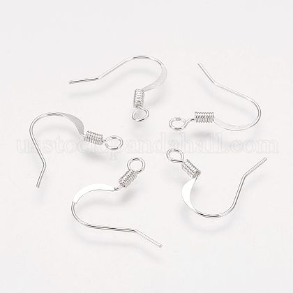 Brass French Earring Hooks US-X-KK-Q366-S-NF-1