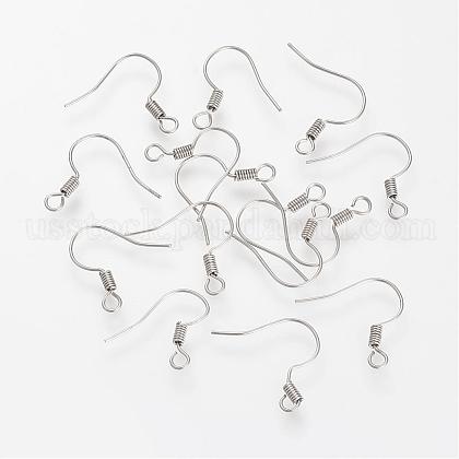 304 Stainless Steel Earring Hooks US-STAS-S066-10-1