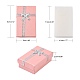 Valentines Day Wife Gifts Packages Cardboard Jewelry Set Boxes with Bowknot and Sponge Inside US-CBOX-R013-4-2