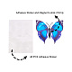 Artificial Plastic Butterfly Decorations US-DJEW-PH0002-01-3