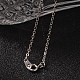 Teardrop AB Color Plated Electroplate Glass Pendant Necklaces & Dangle Earrings Jewelry Sets US-SJEW-JS00880-5