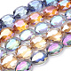 Electroplate Glass Beads Strands US-EGLA-S072-24x20mm-M-1