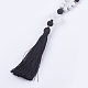 Natural Howlite and Gemstone Beaded Necklaces US-NJEW-JN02116-3