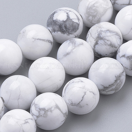 Natural Howlite Beads Strands US-G-S259-47-8mm-1