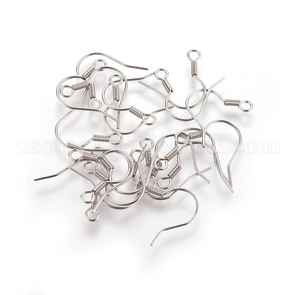 Stainless Steel Earring Hooks US-X-STAS-E009-2-1