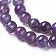 Natural Amethyst Round Bead Strands US-X-G-L170-6mm-03-5
