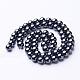 6MM Black AAA Grade Round Non-Magnetic Synthetic Hematite Beads Strands US-X-G-H1072-1-2
