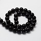 Natural Obsidian Round Beads Strands US-G-E329-8mm-37-2