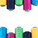 30 Assorted Color Polyester Sewing Thread Cords Spools with 10 Pcs Iron Needles and 1 Pcs Needle Threader US-NWIR-BC0001-01-4