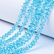 Electroplate Glass Beads Strands US-EGLA-A034-T8mm-B14-1