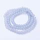 Electroplate Transparent Glass Beads Strands US-EGLA-A034-T10mm-W01-2