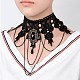 Gothic Retro Hollow Lace Flower Collar Necklaces US-NJEW-JL129-3