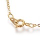 Brass Cable Chain Necklaces US-SW028-G-NF-2