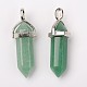 Natural Green Aventurine Double Terminated Pointed Pendants US-G-F295-04A-4