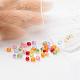 Mixed Color Transparent Acrylic Faceted Round Beads US-X-DB4MMM-3