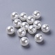ABS Plastic Imitation Pearl Round Beads US-MACR-F033-8mm-24-2